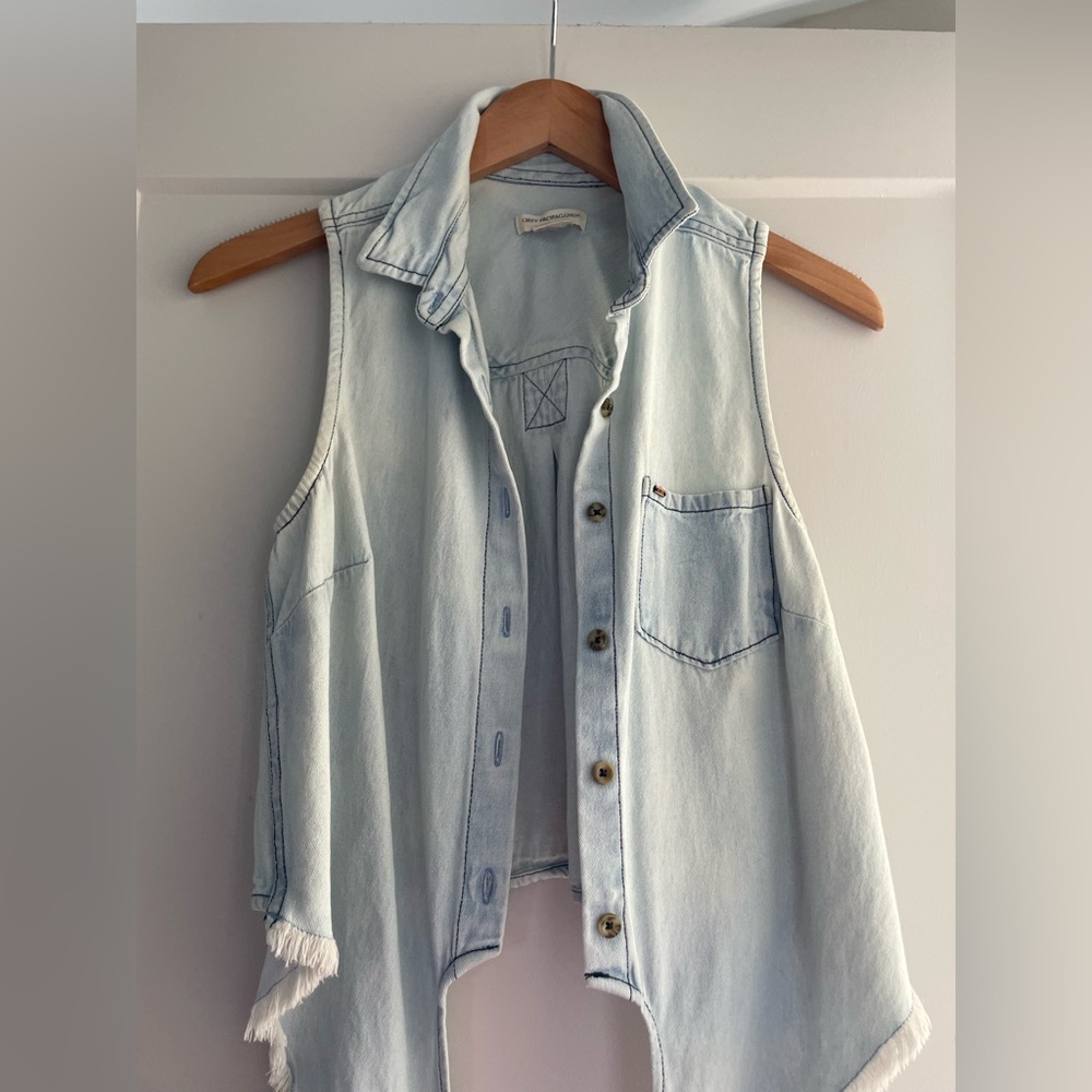 Obey Western Tie Front Top